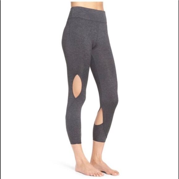 Free People movement Grey/black cut out leggings - Picture 1 of 11